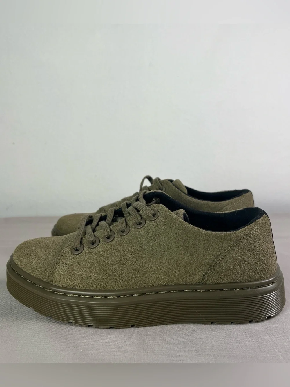 Dr. Martens Dante Leather Olive Green Shoes Men’s 4 New